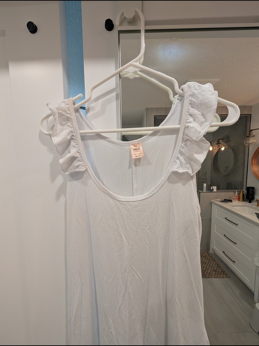 Smash + Tess White Ruffle-Strap Sleepset - Picture 3 of 4